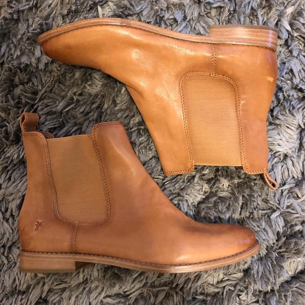 Frye—Cognac Booties—Size: 7.5